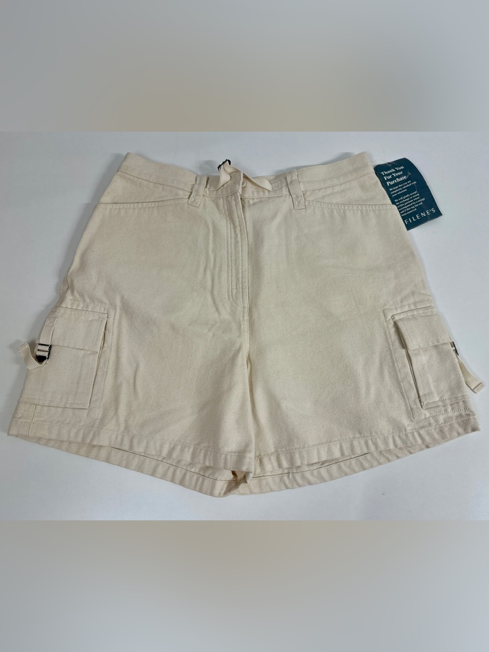 Lauren Jeans Co Ralph Lauren Women’s Size 14 Ivory Cargo Shorts Cotton